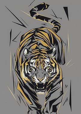 Stylized Tiger Illustration