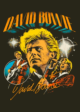 David Bowie Retro Portrait