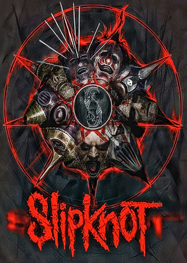 Slipknot Band Masks Star Logo