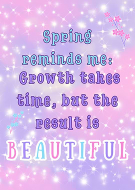 Spring Growth Inspirational Quote