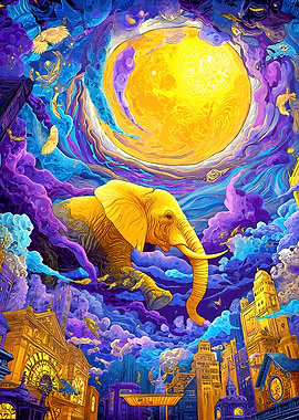 Golden Elephant Dreamscape
