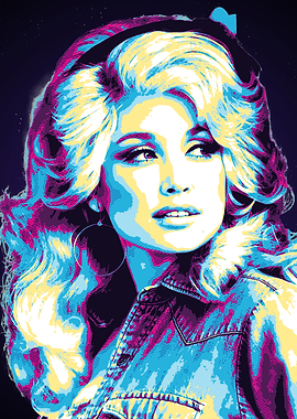 Dolly Parton Pop Art Portrait