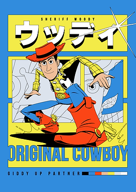 Toy Story Woody Original Cowboy Kanji