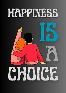 Happiness is a Choice Illustration