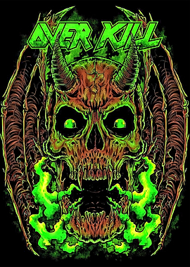 Overkill Band Skull Artwork