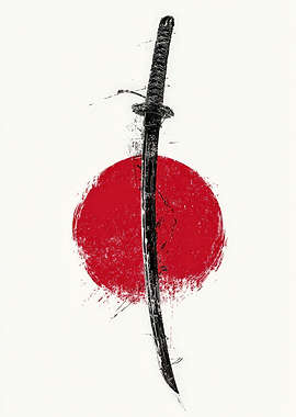 Katana and Rising Sun
