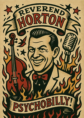 Reverend Horton Heat Psychobilly Art