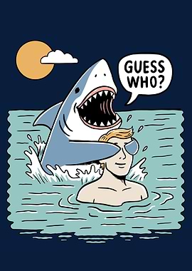 Guess Who Shark Attack Cartoon