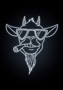 Cool Goat Neon Sign