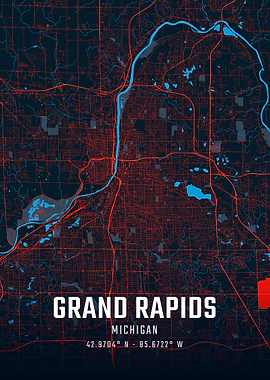 Grand Rapids City Map