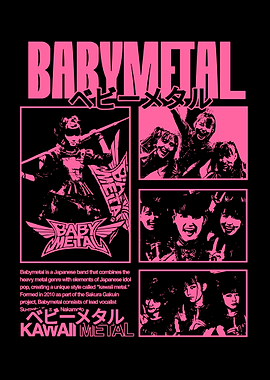 Babymetal Kawaii Metal Pink and Black