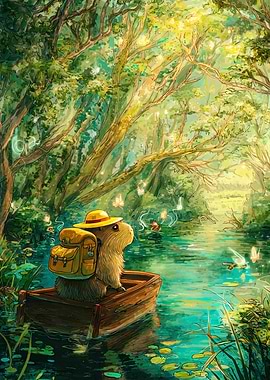 Capybara's Forest River Journey