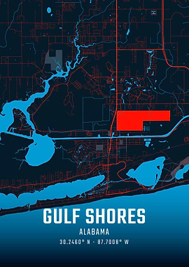 Gulf Shores City Map