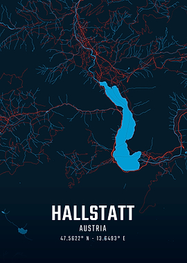 Hallstatt City Map