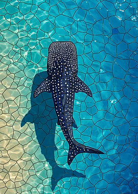 Whale Shark Stained Glassed