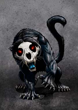 Beast of Blandenboro Skull-faced Cat Cryptid
