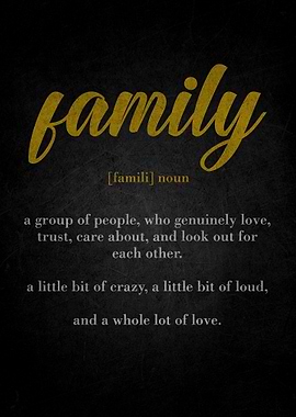 Family Definition Art Print