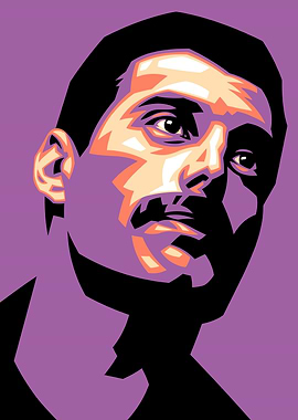 Freddie Mercury Pop Art Portrait