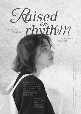 Raised on Rhythm: Black and White Portrait