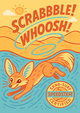 Fennec Fox Sand-Surf