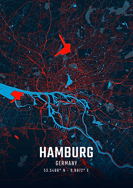 Hamburg City Map