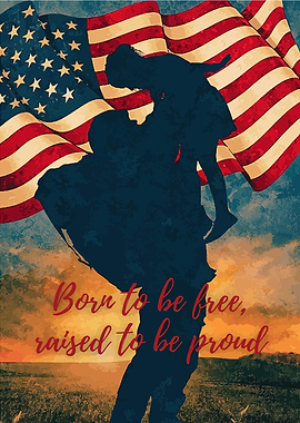 American Pride: Father and Daughter