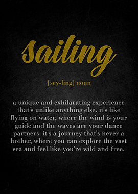 Sailing Definition Art Print