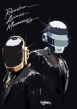 Daft Punk Random Access Memories Pixel Art