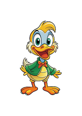 Ducktales Huey Duck Cartoon Character
