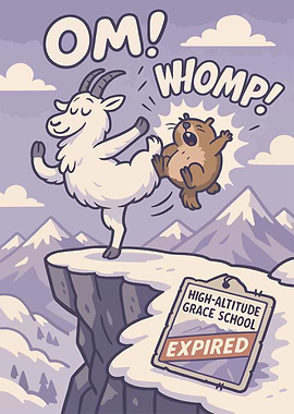 Yoga Fail: Mountain Goat Edition