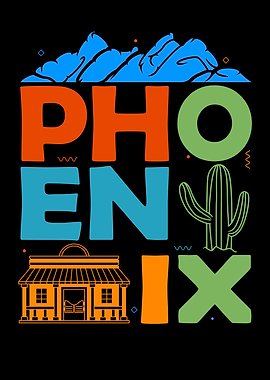 Phoenix Arizona Souvenir Saguaro Cactus Cowboy Phoenix