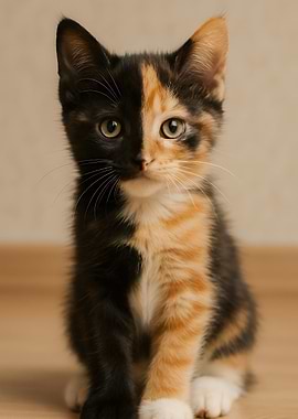 Calico Kitten Portrait