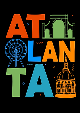 Atlanta Georgia Souvenir Men Women Atlanta