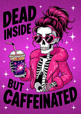 Dead Inside But Caffeinated - Moodboard