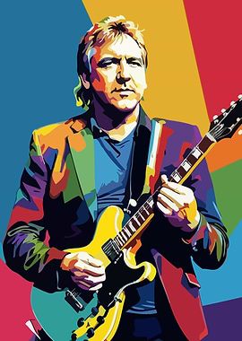 Alex Lifeson Pop Art Portrait