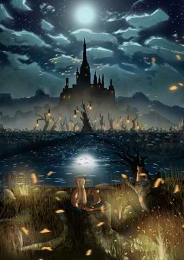 Fantasy Night Landscape