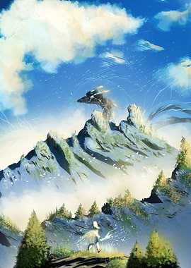 Serpent on Mountain peak