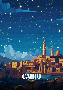Cairo, Egypt at Night
