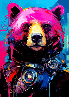 Colorful Bear Photographer