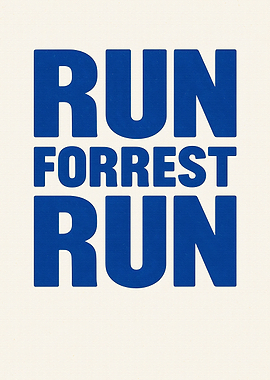 Run Forrest Run Poster