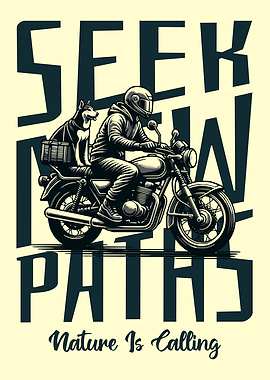 Motorcycle Adventure Seek New Paths Nature