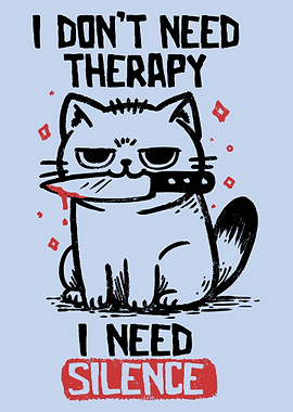 Cat with Knife: I Need Silence