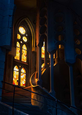 Sagrada Familia Interior Stained Glass
