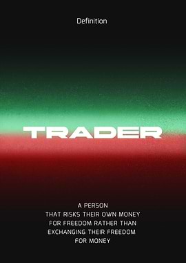 Trader Definition Art Poster