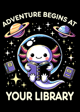 Axolotl Reading in Space