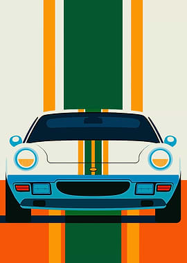 Vintage Car Illustration