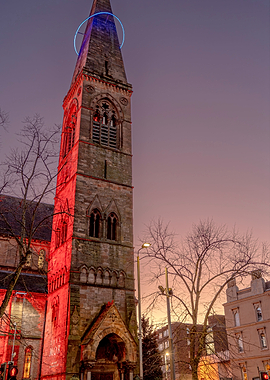 Glasgow West End at Sunset