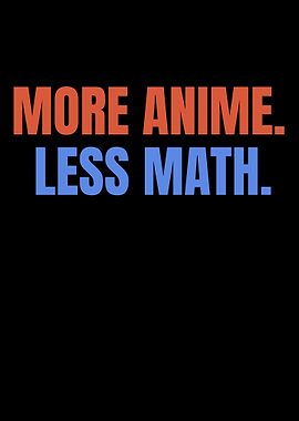 More Anime Less Math Text Art