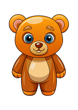 Cartoon Teddy Bear Illustration