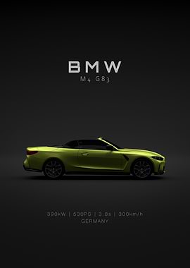 BMW M4 2025 G83 Yellow Specs